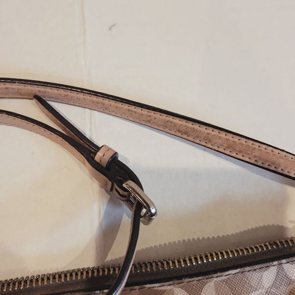 Coach Logo Tan Crossbody Bag - Picture 2 of 6